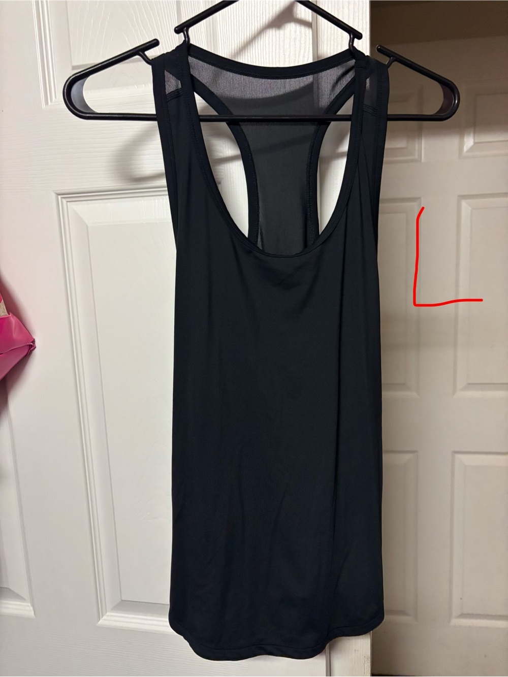 Target Black Racerback Tank Top with Mesh Back